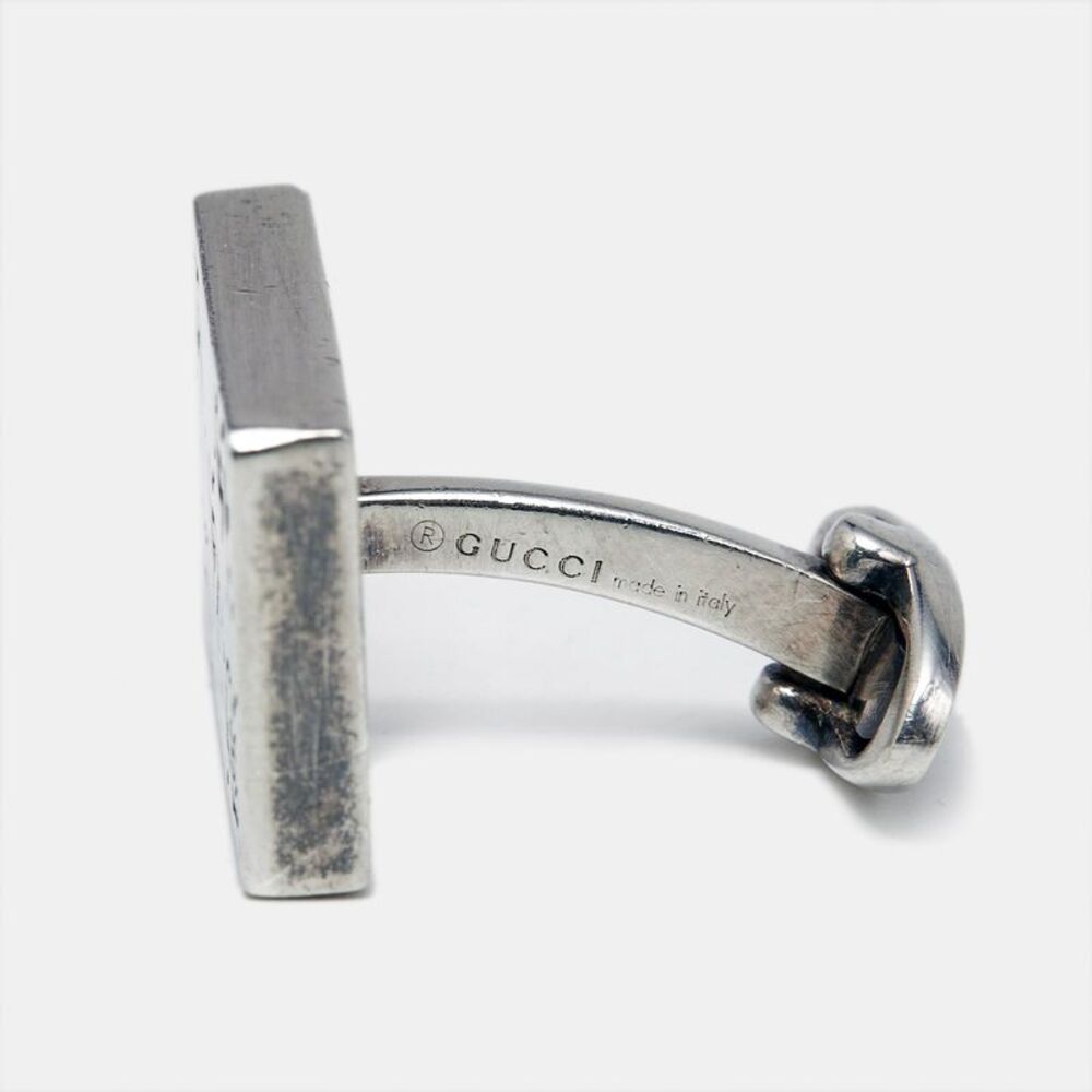 Gucci Ghost Silver 925 Rectangular Cufflinks - image 4